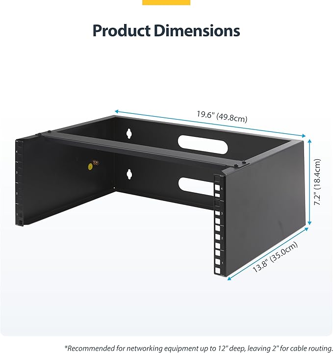 StarTech.com 4U Wall Mount Network Rack - Image 6