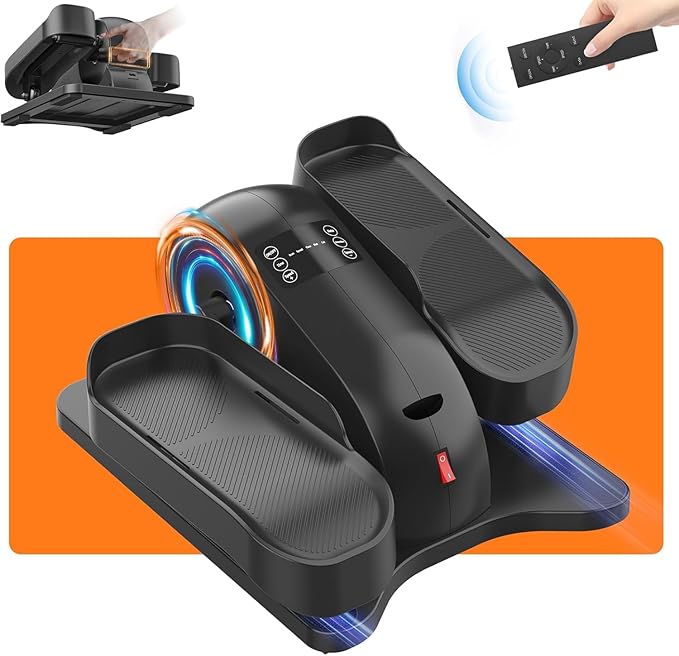 Under Desk Elliptical Machine for Senior Mini Elliptical Leg Exerciser by FRYLIMITSEXPLORELINE