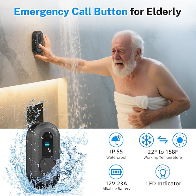 Wireless Caregiver Pager - 500ft Range Nurse Call System - Image 5