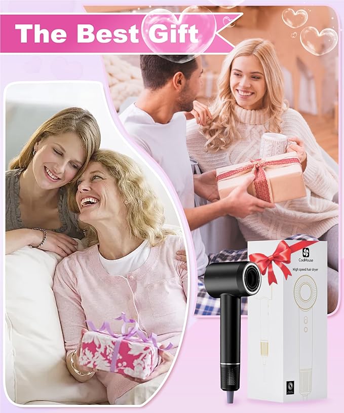 High-Speed Ionic Hair Dryer: 150000 RPM Brushless Motor 500 Millions Negative - Image 9