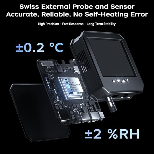 Ethernet Server Room Temperature Monitor, PoE Server Rack Temperature Humidity - Image 5