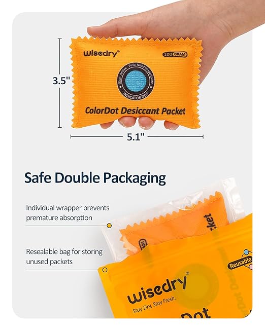 wisedry 100g Rechargeable Desiccant Packs - Image 6