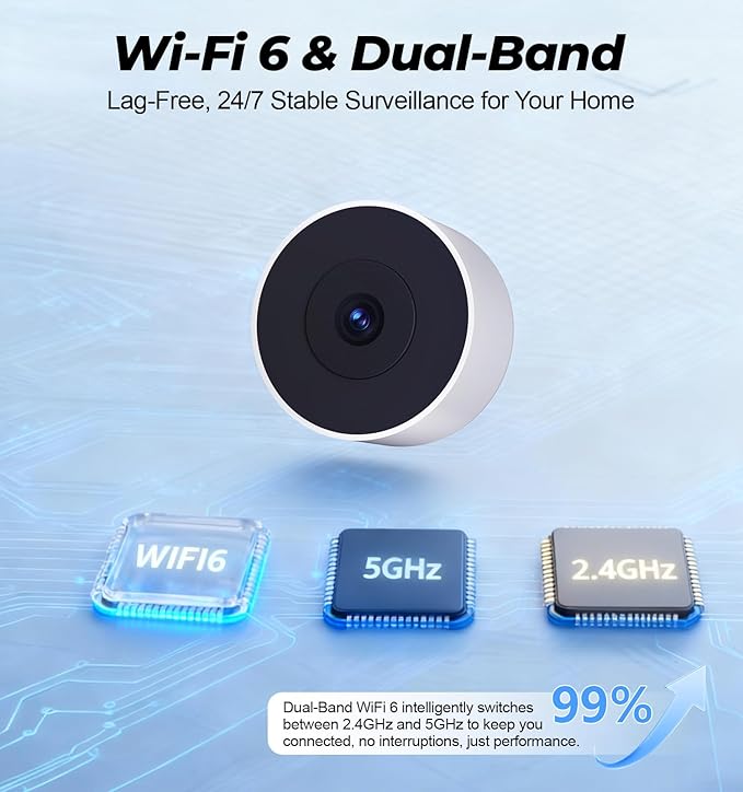 4MP/2K Window Camera for Home Security, 5G&2.4G WiFi Indoor Security Cameras - Image 6