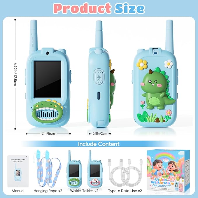 Video Walkie Talkies for Kids – Kids Walkie Talkies 2 Pack - Image 6