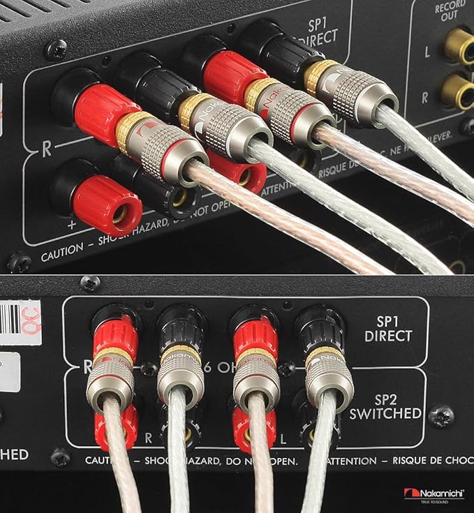 Nakamichi FanLock Excel Series 24k Gold Plated Banana Plugs 10 AWG - Image 9
