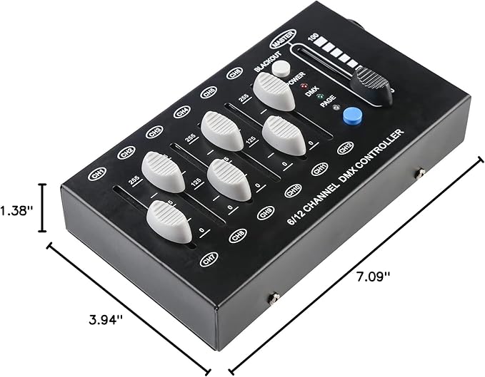 MAD OWL 12 Channel DMX dimming Controller, mini dj Lighting Controller - Image 7