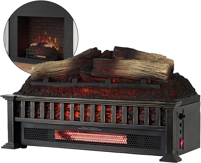 Country Living 23 inch Electric Log Set | Crackling Sound | 1000 Sq Ft Heater | - Image 8