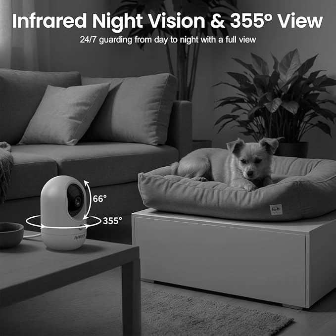 INFIYA 360 Cameras for Home Security-Indoor Camera Monitoring Baby/Nanny - Image 7