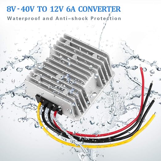 DC Voltage Reducer Converter DC 8V-40V to 12V 6A 72W Automatic Step Down Up - Image 4