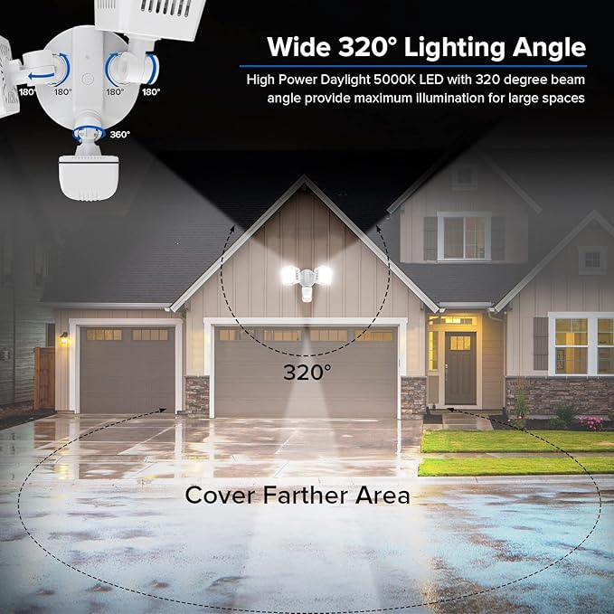 SANSI 36W 3600LM Motion Sensor Outdoor Lights, 000 Hrs Lifespan LED Flood Light - Image 2