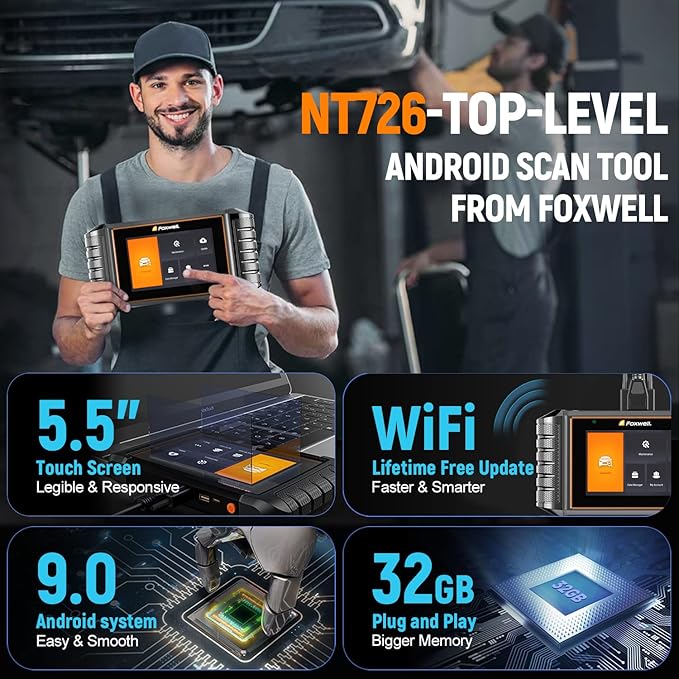 2026 FOXWELL NT726 OBD2 Scanner All System Bidirectional Scan Tool, 12+ Service - Image 5