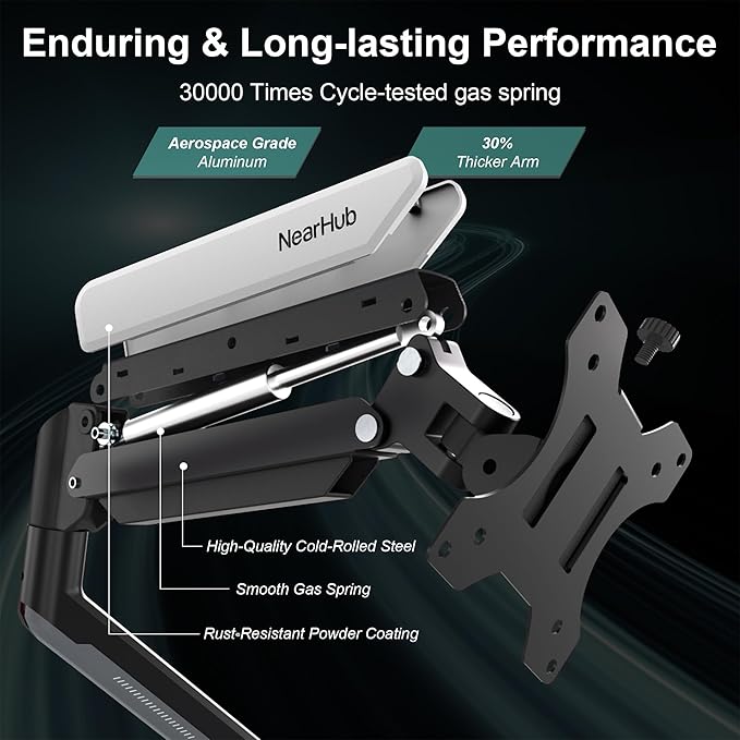 NearHub Dual Monitor Desk Mount - Image 5