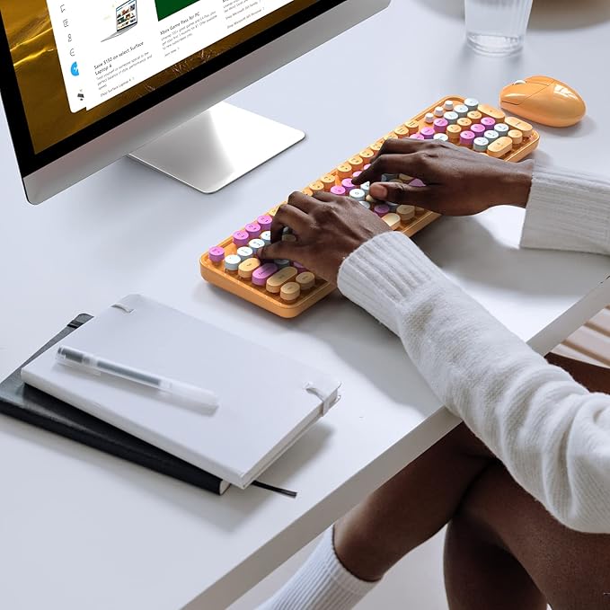 MOFII Wireless Keyboard and Mouse Combo, 2.4GHz Dropout-Free Connection - Image 6