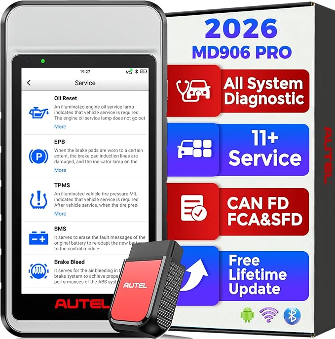 Autel Scanner MaxiDIAG MD906 PRO All System Diagnostic Tool, 2026 MD906PRO Same by Autel