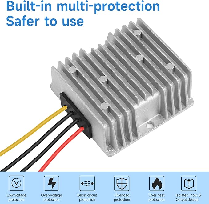 Acridine 20A 240W DC 24V 48V 36V to 12V Step Down Converter Golf Cart Voltage - Image 4