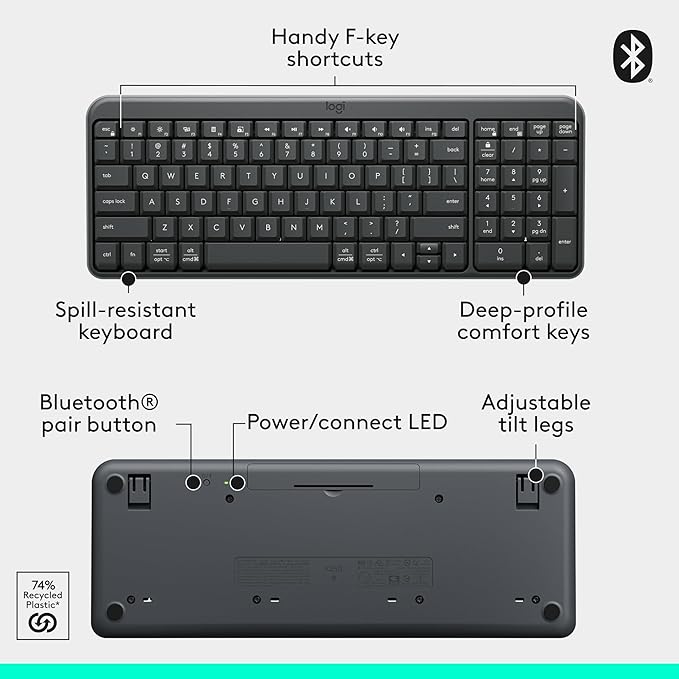 Logitech K250 Bluetooth Keyboard - Image 7