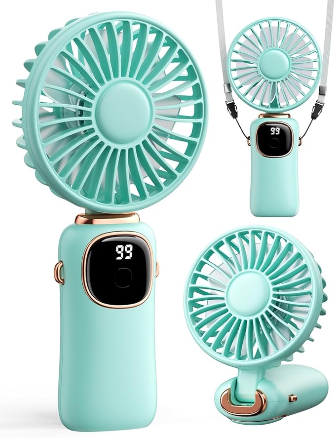 coldSky Portable Handheld Fan, 4000mAh Battery Operated Fan by Fabricshaver