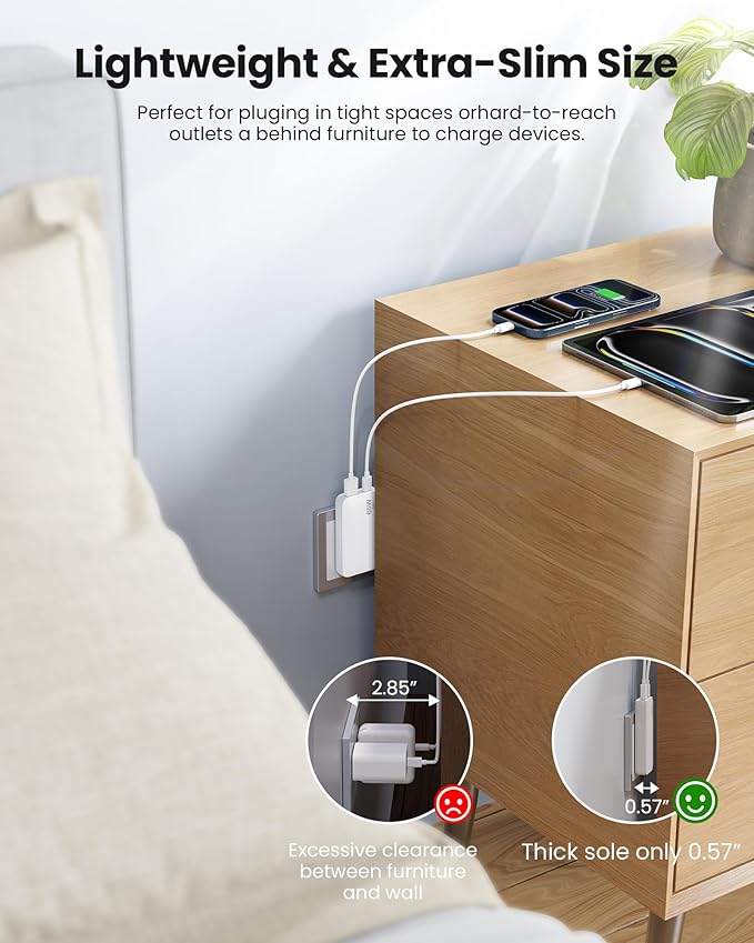 65W Ultra-Thin Foldable Charging Plug USB-C, Portable Mobile Phone and Laptop - Image 4