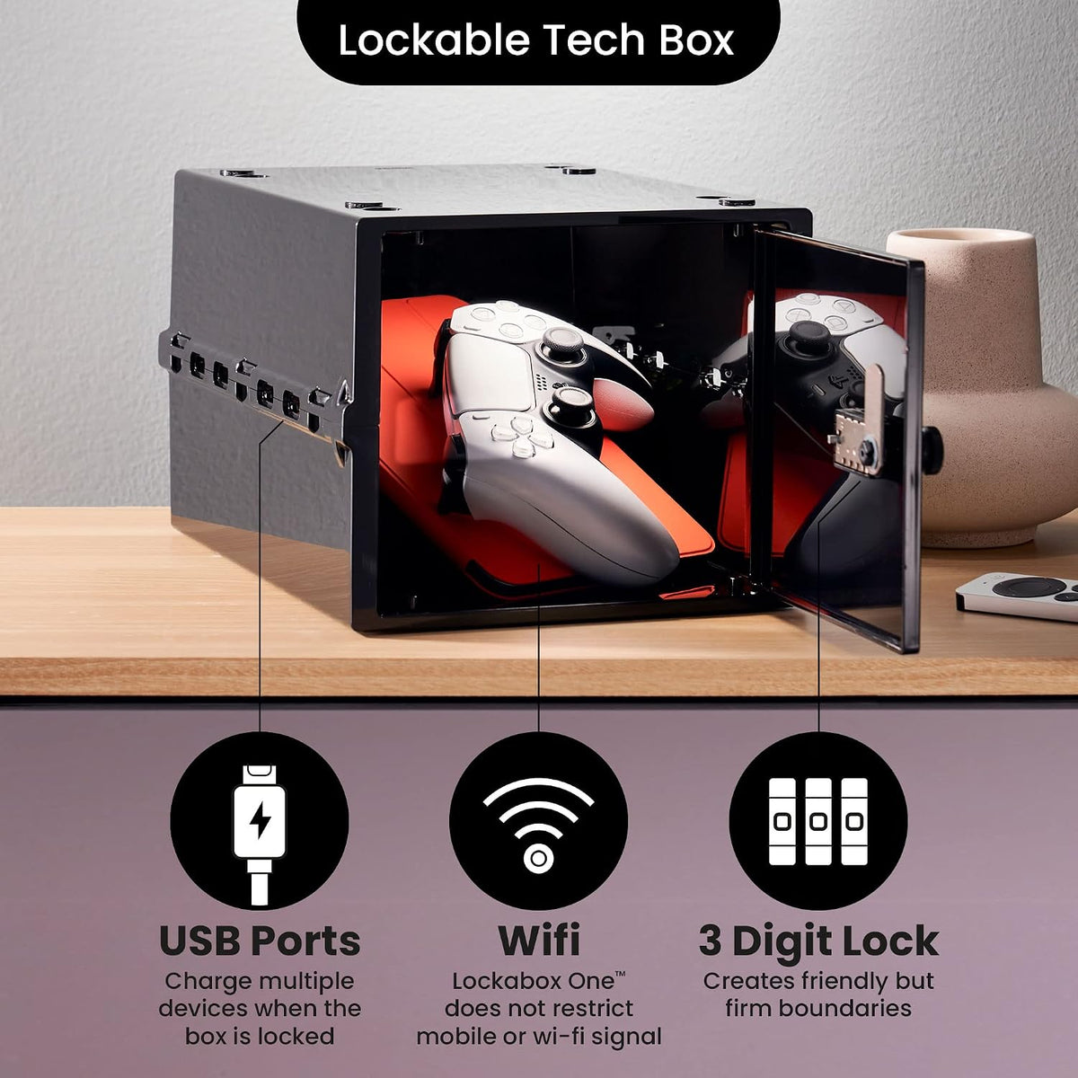 lockabox one™ business bundle | 6 pack | showing dimensions