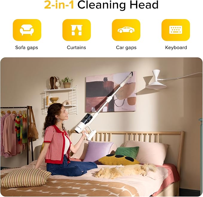 roborock H60 Cordless Stick Vacuum Cleaner, 115AW Suction Power, 60-Min Runtime - Image 7