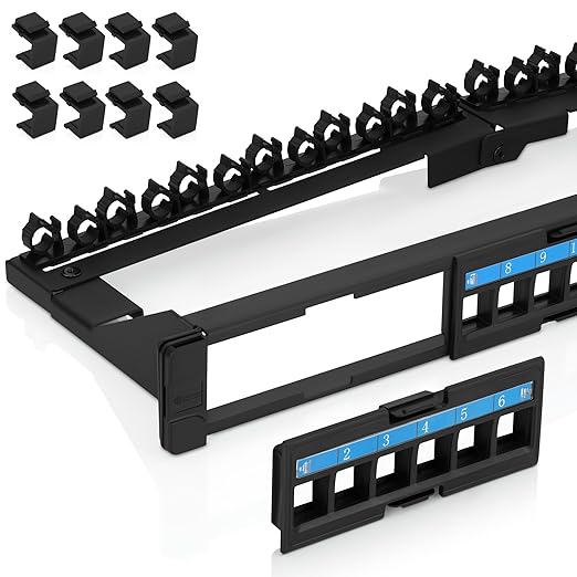 Everest 24 Port Keystone Patch Panel by EverestMediaSolutions