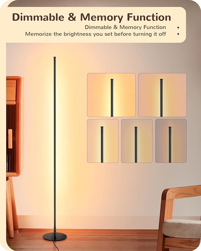 EDISHINE LED Corner Lamp, 57.5" Floor Lamps - Image 3