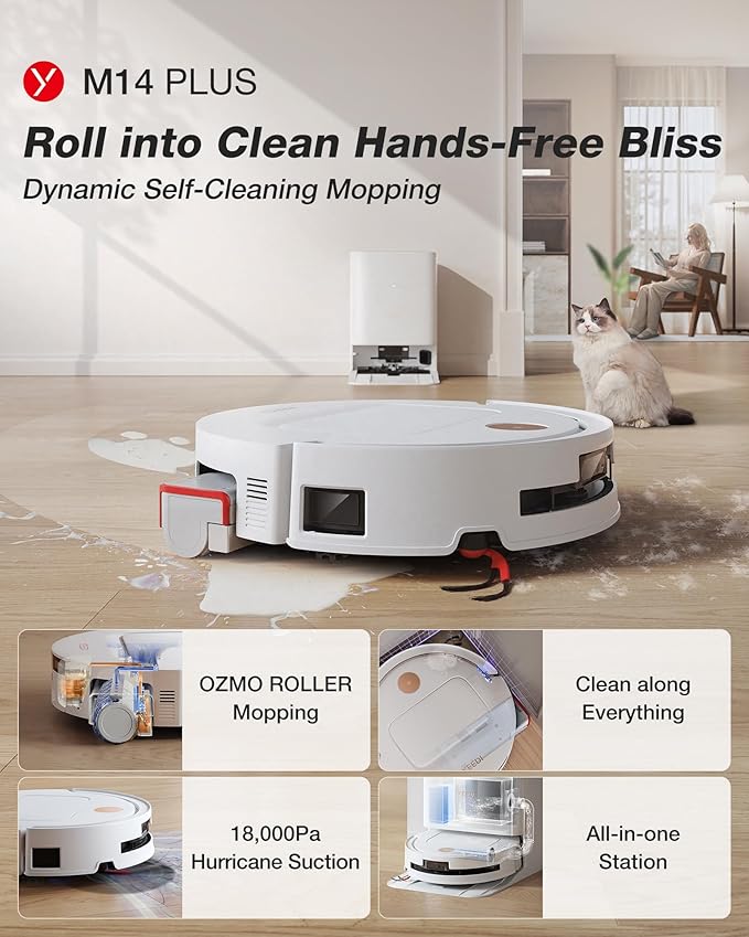Yeedi M14 Plus Robot Vacuum and Mop - Image 2