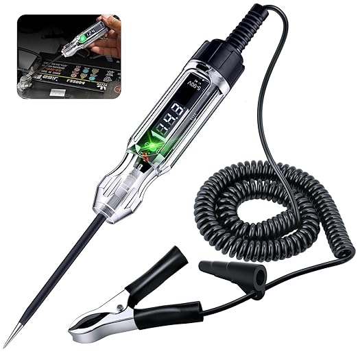 Automotive Test Light, Heavy Duty 5-90V Digital LED Electrical Tester, Circuit by WINAMOO