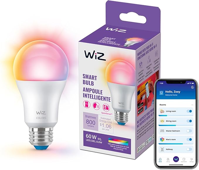 WiZ LED Smart Light Bulbs, Sunset to Sunrise Automation + Motion Detection + by WiZConnectedLighting