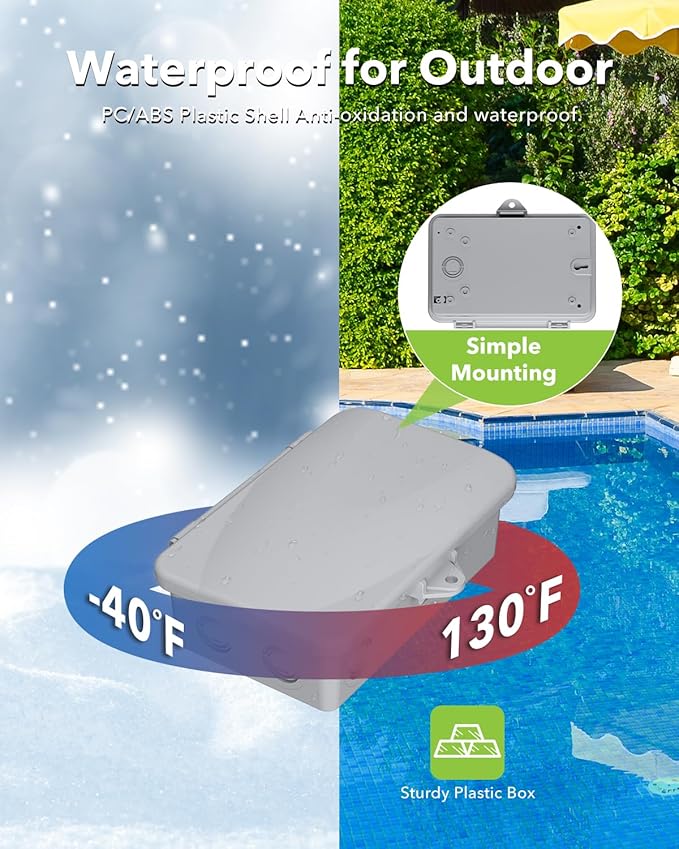 BN-LINK Pool Pump Timer, Outdoor Indoor Smart Wi-Fi Timer Box, 2HP 40A Max - Image 6