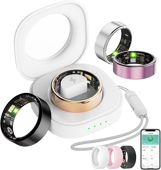 Smart Ring for Women Men, Health Tracker by Oucscru-SmartHealthDevices