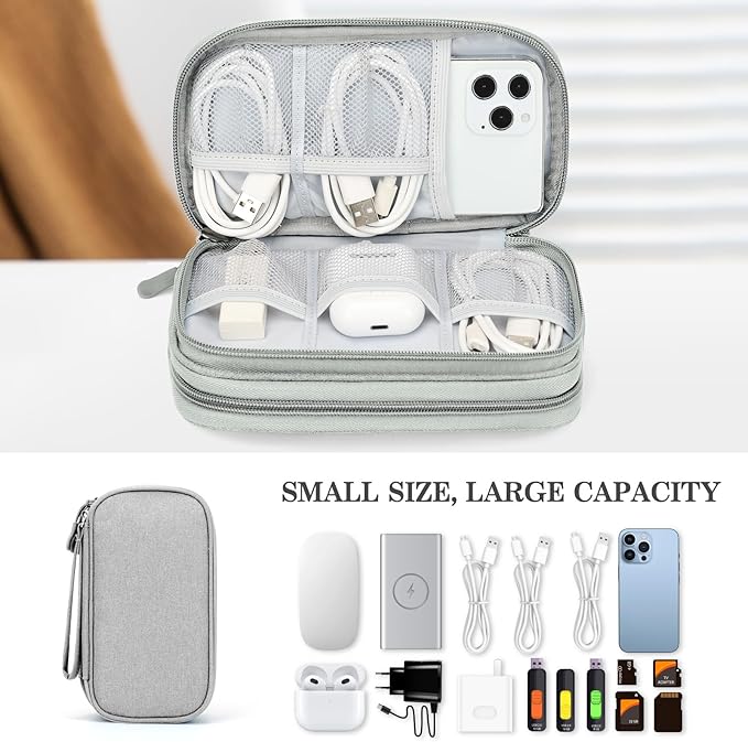 FYY Travel Cable Organizer Bag Pouch Electronic Accessories Carry Case Portable - Image 6