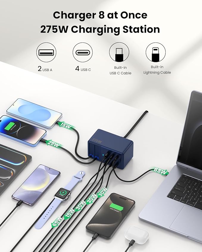 USB C Charger 275W Charging Station - Image 2