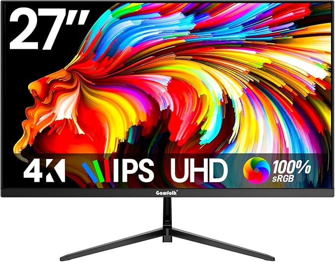 Gawfolk 27 Inch 4K Monitor IPS 60Hz, UHD 3840 x 2160p PC Monitors, Computer - Image 8