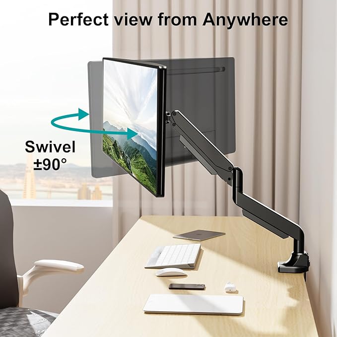 MOUNT PRO Single Monitor Mount for Max 43 Inch Ultrawide Computer Screen - Image 6