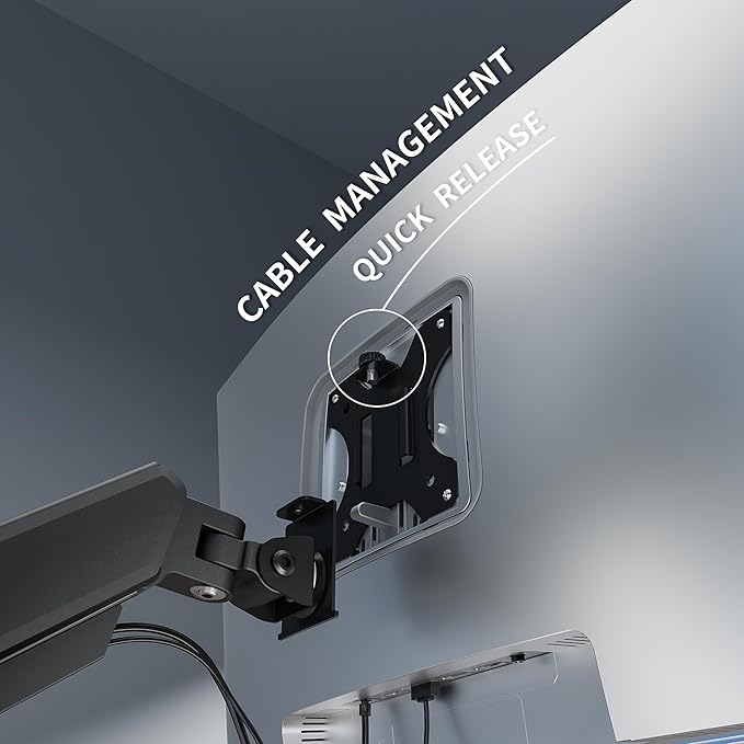 Single Monitor Arm Desk Mount，Gas Spring Monitors Arm - Image 3