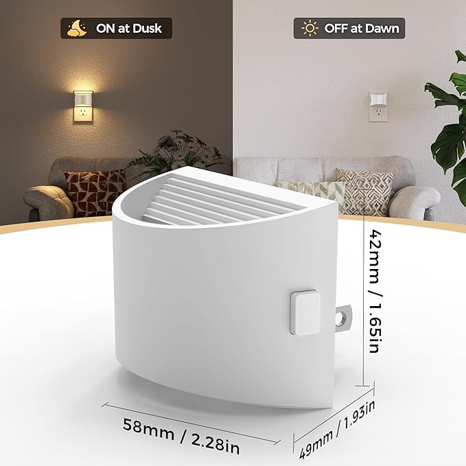 DORESshop LED Night Light, Night Lights Plug into Wall, 3 Level Brightness - Image 3
