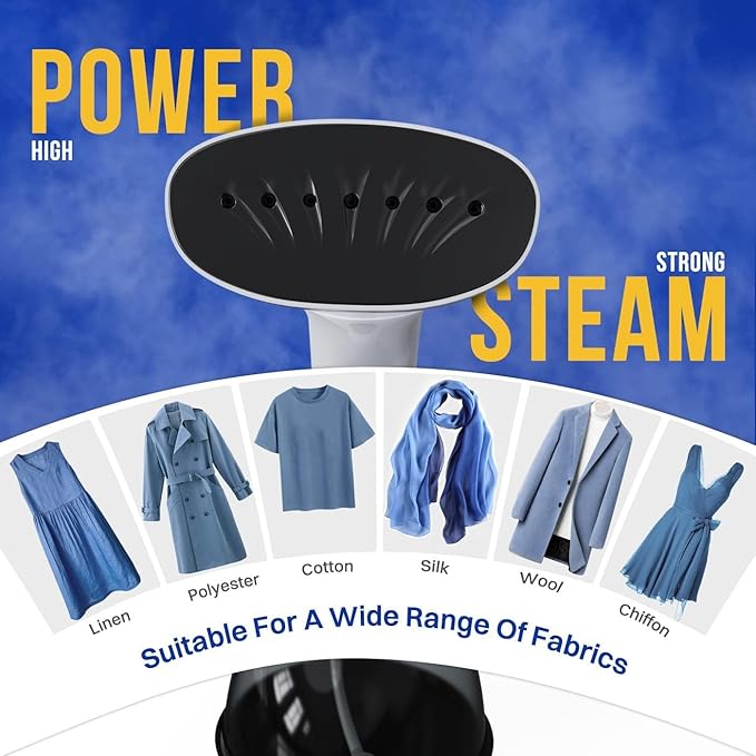 Rolipo Steamer for Clothes 1350W, Clothes Steamer for Home, Upgraded 400ML - Image 3