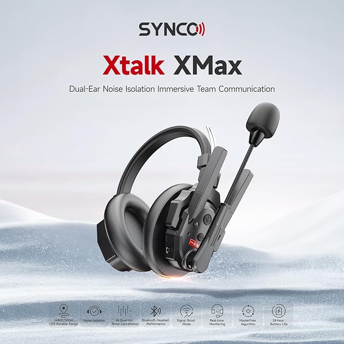 SYNCO XTalk XMax1 Wireless Intercom Headset System - Image 2
