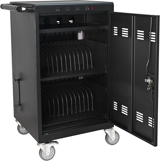 Aokleo Laptop Charging Cart, 35 Devices Tablet Storage Carts by Unknown