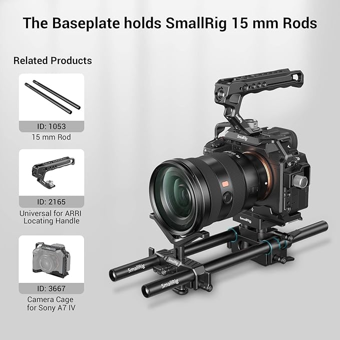 SMALLRIG Universal 15mm Rail Support System - Image 6