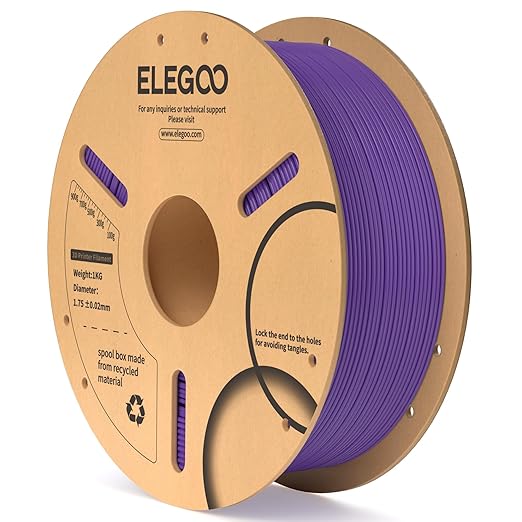ELEGOO PLA Filament 1.75mm Purple 1KG, 3D Printer Filament Dimensional Accuracy by ELEGOO