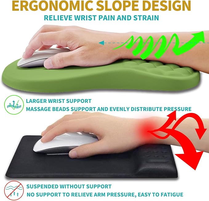 Hokafenle 2 in 1 Ergonomic Mouse Pad Wrist Support & Wrist Rest - Image 5