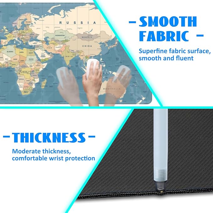 Desk Mat, 31.5"x11.8" Big Mouse Pad - Image 5