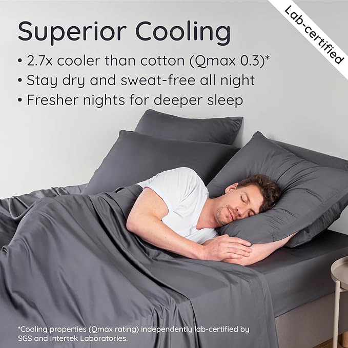Bambaw 100% Viscose Derived from Bamboo Fitted Sheets King Size, Cooling Fitted - Image 3