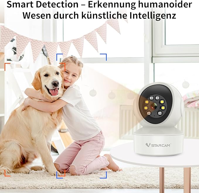 VSTARCAM 1080P One Lens Indoor Security Cameras Wireless WiFi, Color Night - Image 3