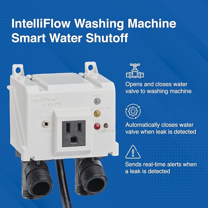 Watts A2C-SC Series Intelliflow 1/2" Washing Machine Smart Water Shutoff Valve - Image 2