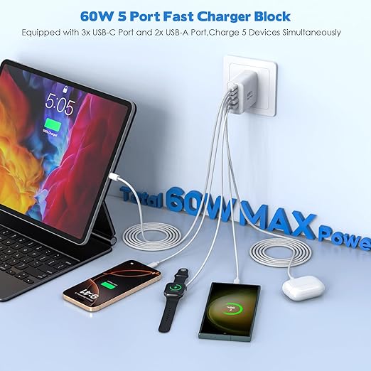 10Foot iPhone 17/16/15 Cord Fast Charging, iPhone 16e/16/15/15Pro, iPad - Image 5