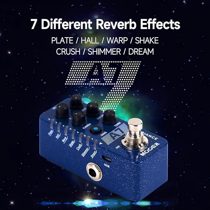 MOOER A7 Reverb Guitar Pedal Ambiance Versatile - Image 2