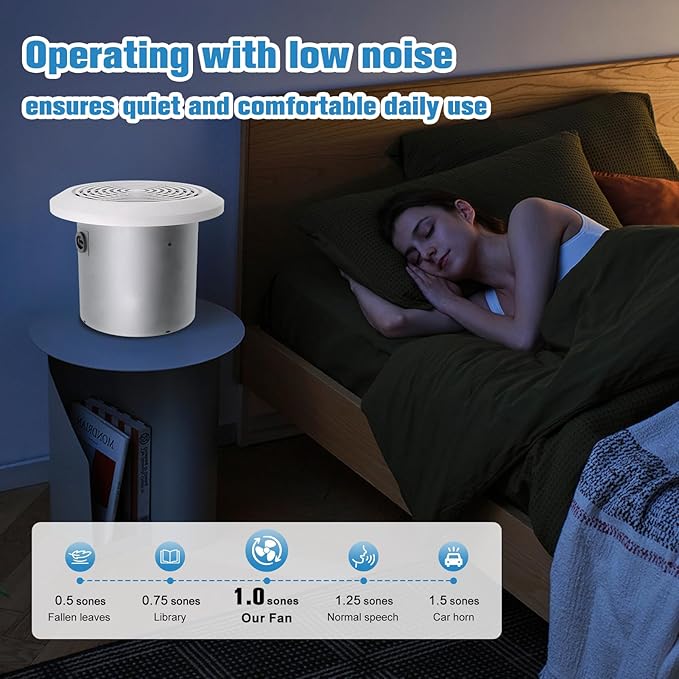 HTONG Innovation V2262-50 7 Inch Bathroom Exhaust Fan, 50 CFM Ceiling Exhaust - Image 6